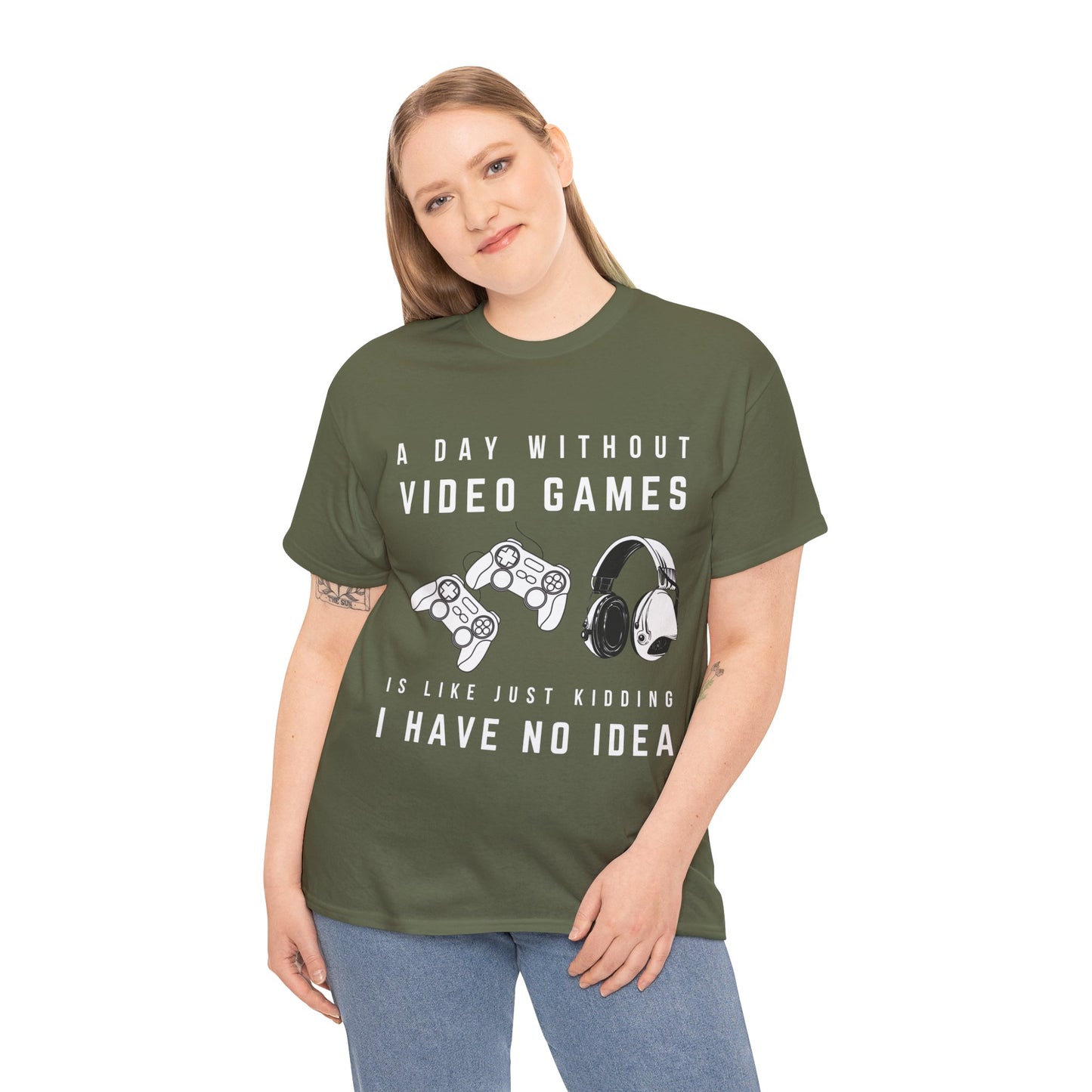 A Day Without Video Games T-Shirt -Gamer Graphic Tee